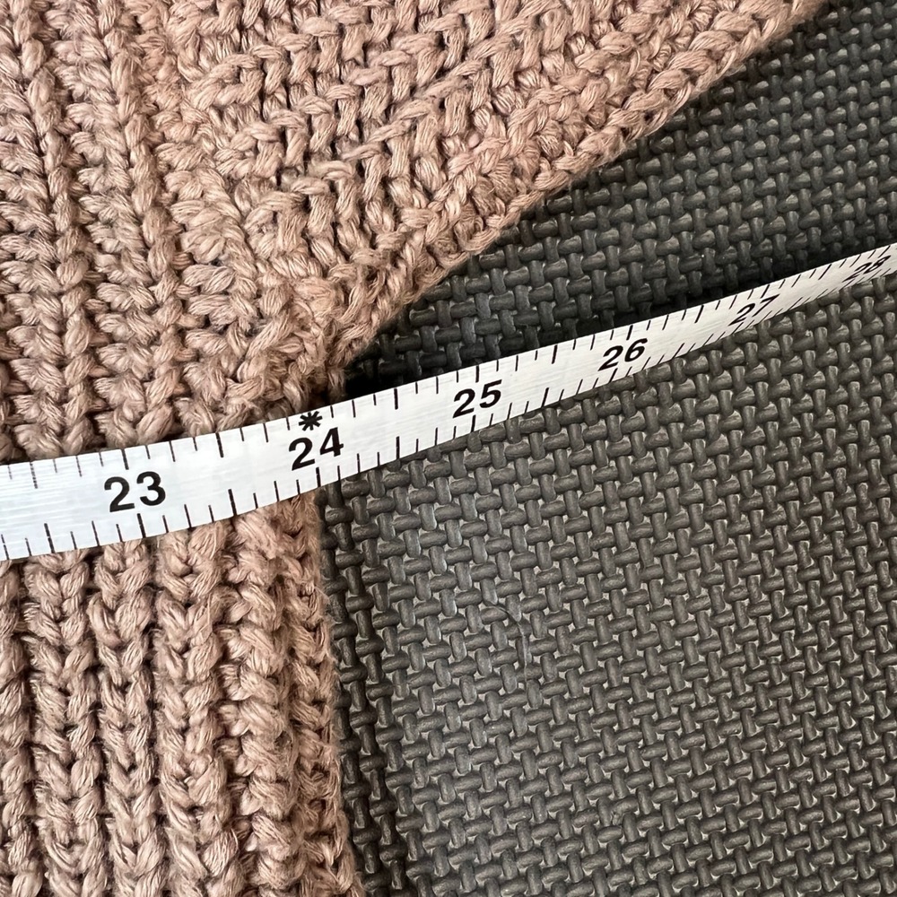 It Is Well USA Made Knit Sweater‎ Oversized Pullover Ribbed Casual Size XL Beige - Picture 11 of 11